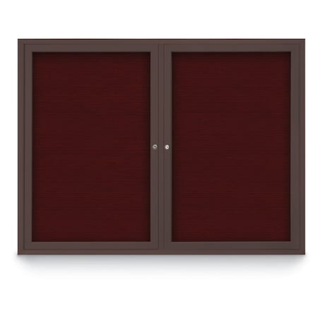 United Visual Products Letterboard, Burgundy/Bronze UV1161D-BRONZE-BURGUN